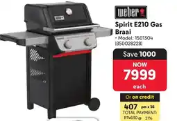 Makro Weber Spirit E210 Gas Braai offer