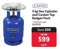 Makro CADAC Gas Cylinder and Cooker Top Budget Pack offer