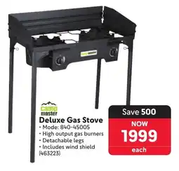 Makro Camp Master Deluxe Gas Stove offer