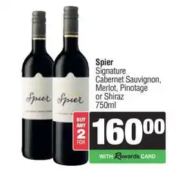 Spar Tops Spier Signature Wines offer