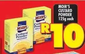 Shoprite MOIR'S CUSTARD POWDER 125g offer