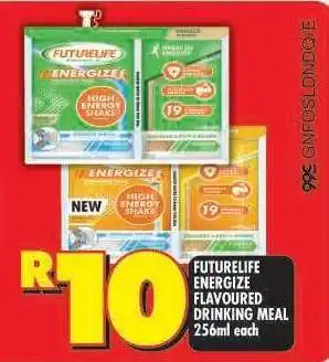 Shoprite FUTURELIFE ENERGIZE FLAVOURED DRINKING MEAL 256ml each offer