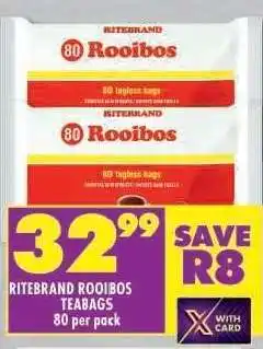 Shoprite Ritebrand Rooibos Teabags offer