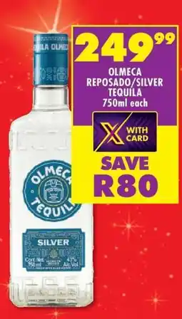 Shoprite OLMECA REPOSADO/SILVER TEQUILA 750ml offer