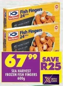 Shoprite SEA HARVEST FROZEN FISH FINGERS 600g offer