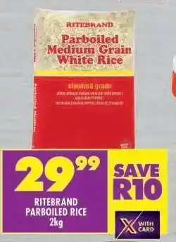 Shoprite Ritebrand Parboiled Rice 2kg offer