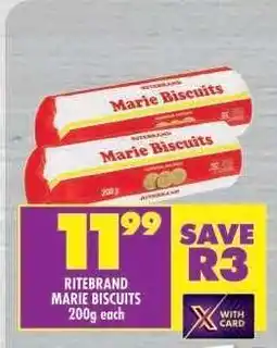 Shoprite RITEBRAND MARIE BISCUITS offer