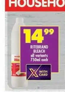 Shoprite RITEBRAND BLEACH offer