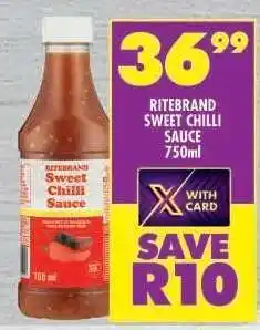 Shoprite RITEBRAND SWEET CHILLI SAUCE 750ml offer