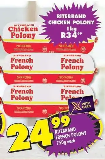 Shoprite Ritebrand French Polony offer