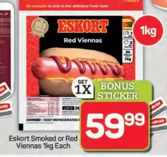 Pick n Pay Hypermarket Eskort Smoked or Red Viennas offer