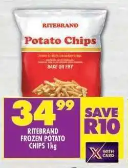 Shoprite RITEBRAND FROZEN POTATO CHIPS 1kg offer