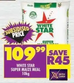 Shoprite White Star Super Maize Meal-10Kg offer