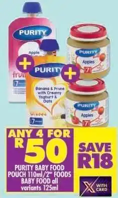 Shoprite Purity Baby Food offer