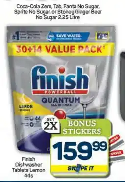 Pick n Pay Hypermarket Finish Dishwasher Tablets Lemon 44s offer