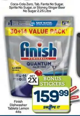 Pick n Pay Hypermarket Finish Dishwasher Tablets Lemon 44s offer