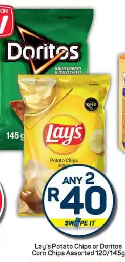 Pick n Pay Lay's Potato Chips or Doritos Corn Chips offer
