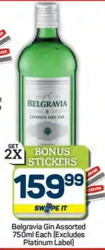 Pick n Pay Hypermarket Belgravia Gin Assorted 750ml offer