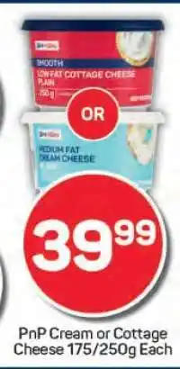Pick n Pay PnP Cream or Cottage Cheese offer