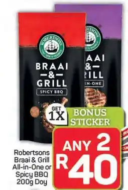 Pick n Pay Hypermarket Robertsons Braai & Grill All-in-One or Spicy BBQ offer