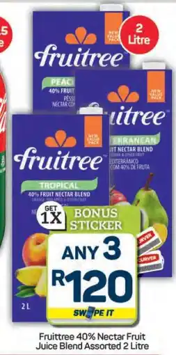 Pick n Pay Hypermarket Fruittree 40% Nectar Fruit Juice Blend Assorted offer