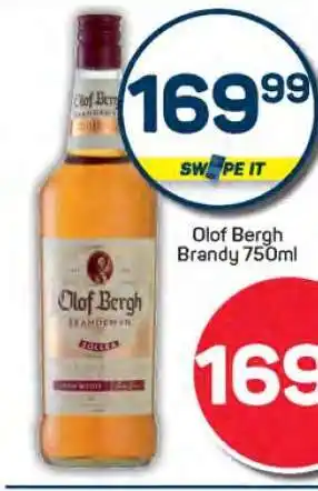 Pick n Pay Olof Bergh Brandy 750ml offer