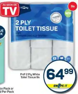 Pick n Pay PnP 2 Ply White Toilet Tissue 9s offer