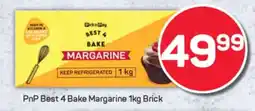 Pick n Pay PnP Best 4 Bake Margarine 1kg Brick offer