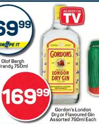 Pick n Pay Gordon's London Dry or Flavoured Gin offer