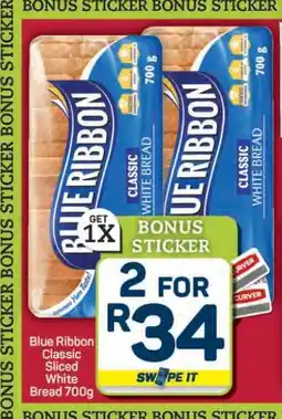 Pick n Pay Hypermarket Blue Ribbon Classic Sliced White Bread 700g offer