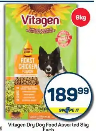 Pick n Pay Vitagen Dry Dog Food Assorted 8kg offer