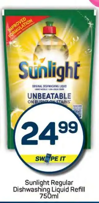 Pick n Pay Sunlight Regular Dishwashing Liquid Refill 750ml offer