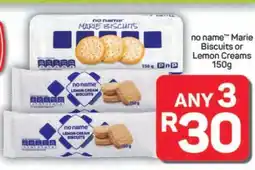 Pick n Pay Hypermarket no name Marie Biscuits or Lemon Creams offer