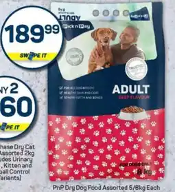 Pick n Pay PnP Dry Dog Food Assorted 5/8kg Each offer