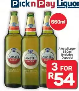 Pick n Pay Hypermarket Amstel Lager offer