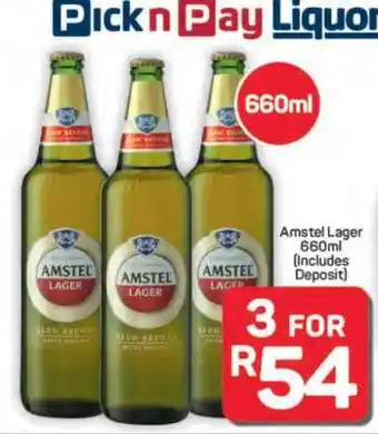 Pick n Pay Hypermarket Amstel Lager offer