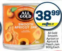 Pick n Pay All Gold Smooth Apricot or Apricot & Peach Jam offer