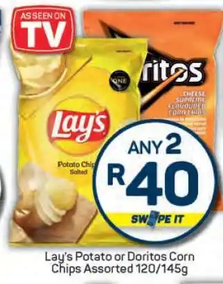 Pick n Pay Lay's Potato or Doritos Corn Chips offer