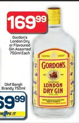 Pick n Pay Hypermarket Gordon's London Dry or Flavoured Gin offer