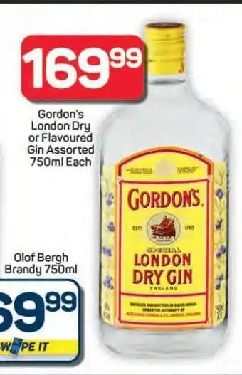 Pick n Pay Hypermarket Gordon's London Dry or Flavoured Gin offer