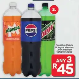 Pick n Pay Hypermarket Pepsi, Mirinda, Mountain Dew offer
