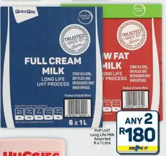 Pick n Pay Hypermarket PnP UHT Long Life Milk Assorted offer