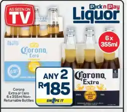 Pick n Pay Hypermarket Corona Extra or Cero offer
