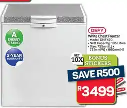 Pick n Pay Hypermarket Defy White Chest Freezer offer