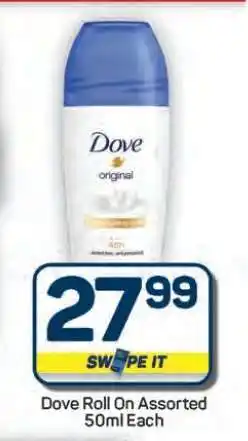 Pick n Pay Hypermarket Dove Roll On Assorted offer