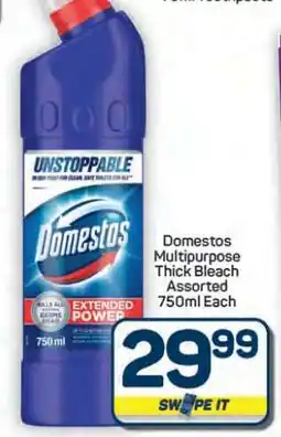 Pick n Pay Hypermarket DOMESTOS MULTIPURPOSE THICK BLEACH offer