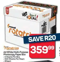 Pick n Pay Hypermarket Mondi Rotatrim A4 Paper Box offer