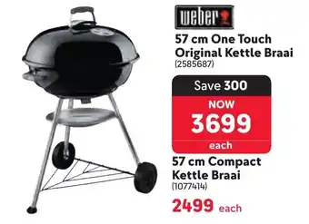 Makro Weber One Touch Original Kettle Braai offer