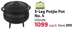 Makro Camp Master 3-Leg Potjie Pot No. 4 offer