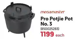 Makro Megamaster Pro Potjie Pot No. 3 offer